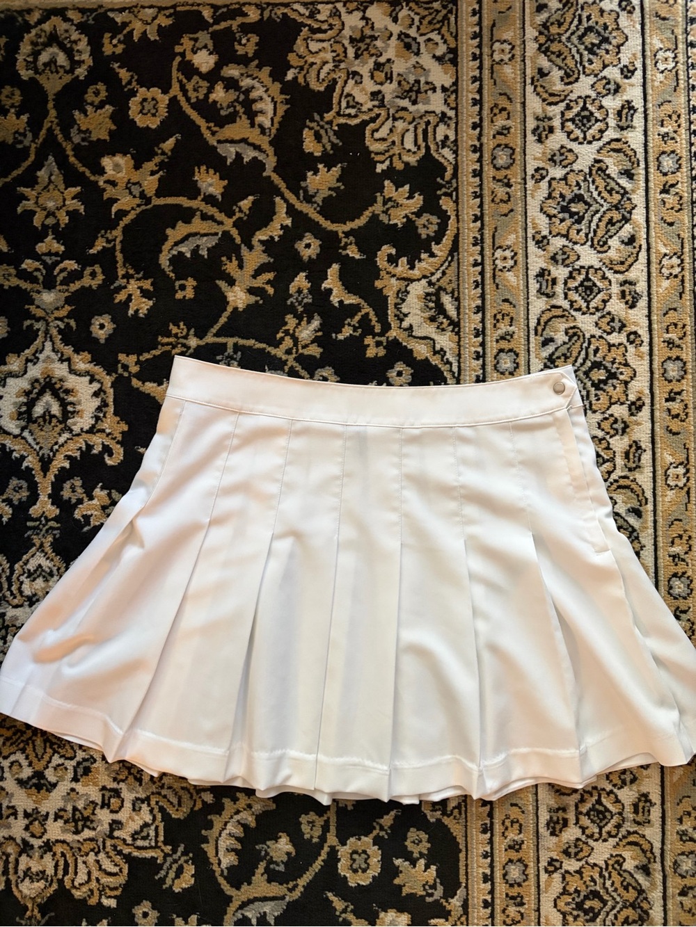H&M Divided White Pleated Tennis Skirt Sz 14